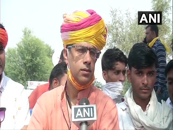 Gurjar leader Vijay Bainsla in Bharatpur, Rajasthan. (Photo/ANI)