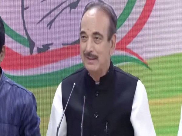 Congress leader Gulam Nabi Azad adressing a press conference in New Delhi on Wednesday. 