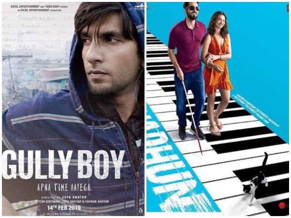 'Gully Boy' and 'Andhadhun' poster (Image Courtesy: Instagram)