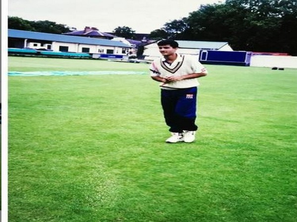 Sourav Ganguly at Lord's in 1996 (Photo/ Sourav Ganguly Instagram)