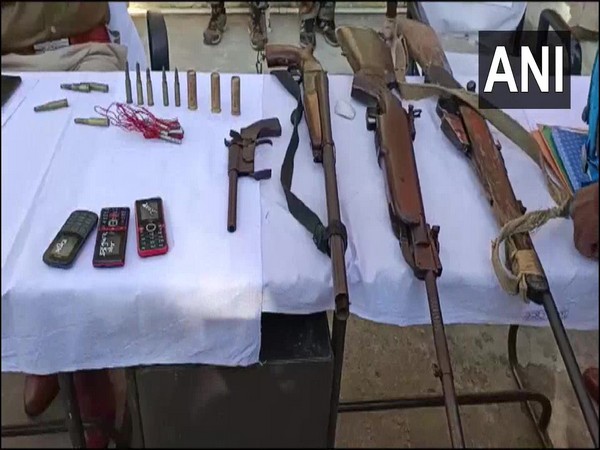 Seized arms and ammunition. (Photo/ ANI)