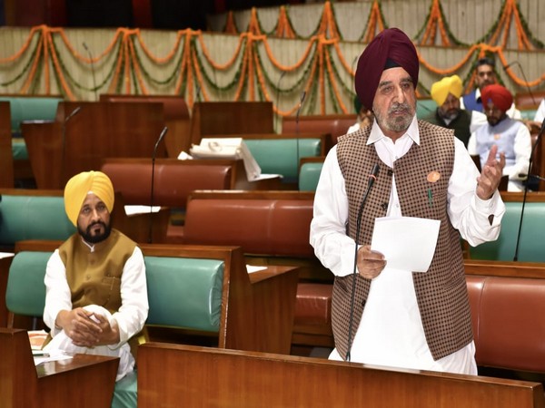 Punjab Minister Tript Rajinder Singh Bajwa at a special session of the Vidhan Sabha