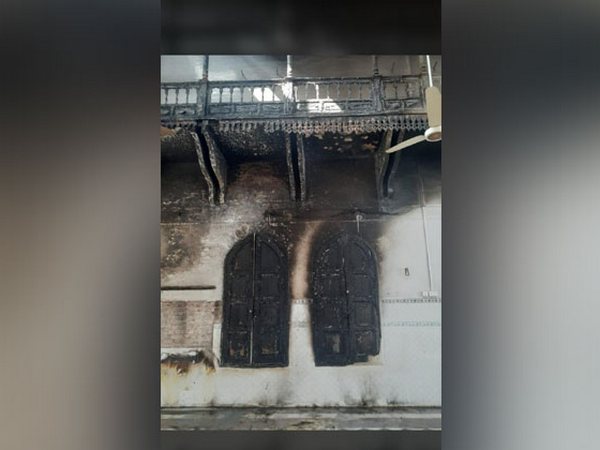 Minor damage caused to Gurdwara Panja Sahib after a fire broke out on Wednesday.