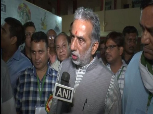 Union Minister of State for Social Justice and Empowerment Krishan Pal Gurjar speaking to ANI in Hyderabad on Sunday. Photo/ANI