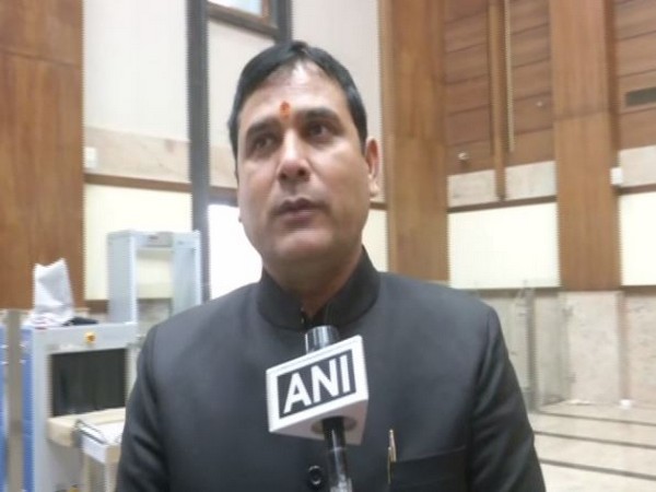 BJP MLA Nanad Kishore Gurjar talking to ANI in Lucknow on Wednesday (photo/ANI)