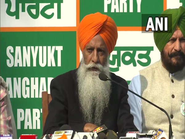 Farmer leader Gurnam Singh Charuni addressing a press conference in Chandigarh on Saturday. (Photo/ANI)