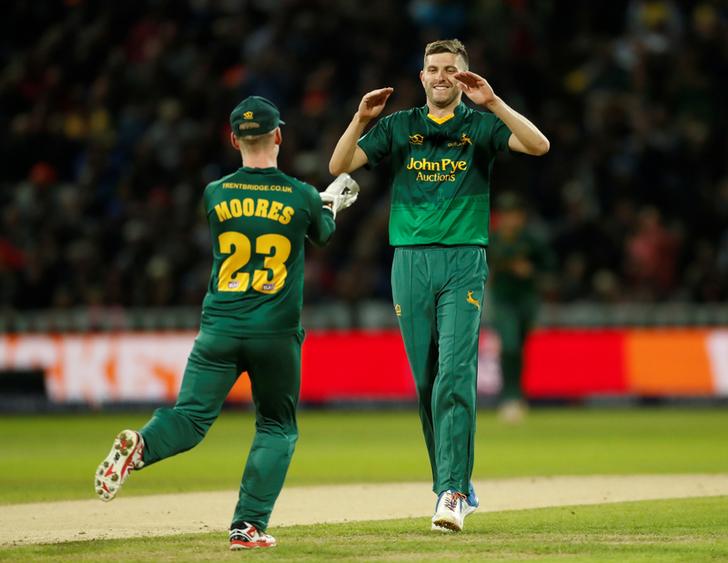 Nottinghamshire's cricketer Harry Gurney 