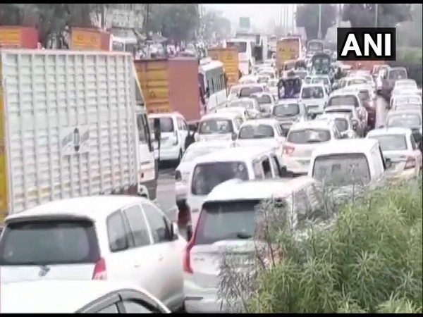 Visuals from Gurugram on Thursday. Photo/ANI