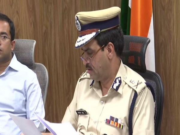 Gurugram Commissioner of Police Muhammad Akil while addressing a press conference on Tuesday. Photo/ANI