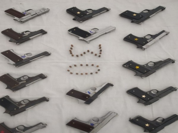 Arms and ammunition recovered from accused (Photo/ANI)