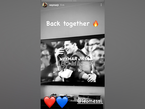 Lionel Messi with Neymar Jr (Photo/ Neymar Instagram)