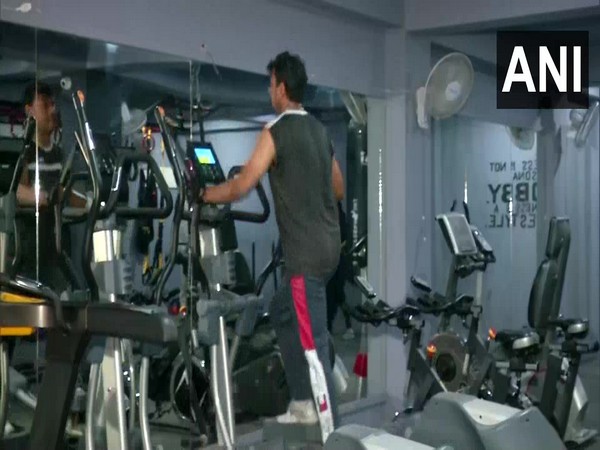Fitness enthusiasts have welcomed the reopening gyms in Delhi. (Photo/ANI)