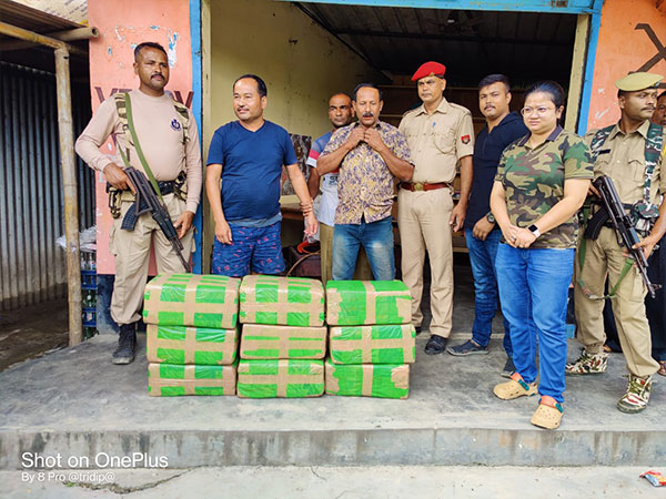 Assam Police seizes 92 kg of ganja from the Bajali district (Photo/ANI)