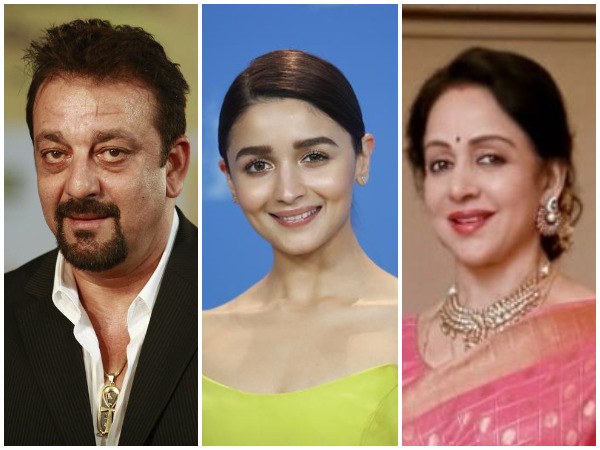 Sanjay Dutt, Alia Bhatt and Hema Malini.