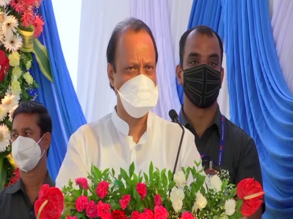 Maharashtra Deputy Chief Minister Ajit Pawar addressing at the inauguration ceremony. (Photo/ANI)