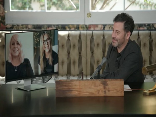 Jimmy Kimmel along with Jennifer Aniston and Kimball Fairbanks (Image courtesy: YouTube)