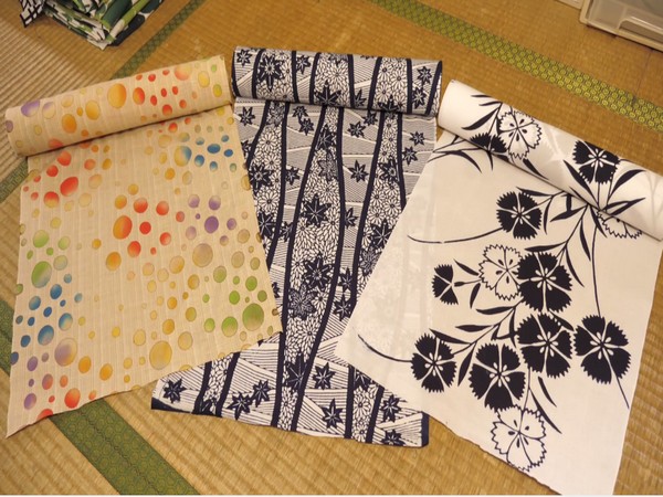 Japan preserves traditional hand-dyeing skills.