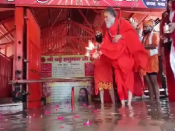 Visual from Lord Hanuman Temple in Prayagraj. (Photo/ANI) 