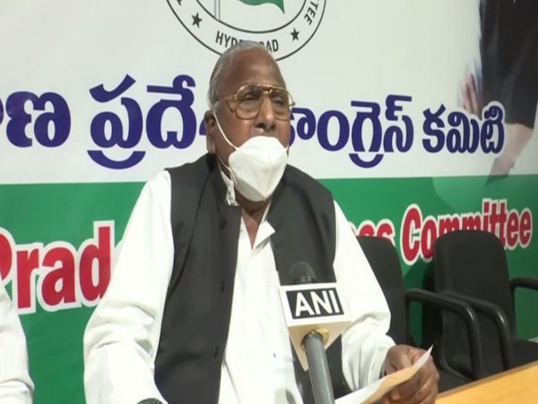 Telangana Congress leader V Hanumanta Rao speaking to ANI in Hyderabad. [Photo/ANI]