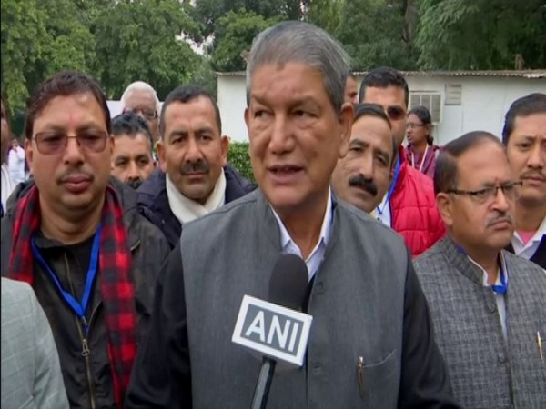 Senior Congress leader Harish Rawat speaks to ANI in New Delhi on Saturday.  Photo/ANI