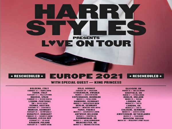 A poster of the tour shared by the singer Harry Styles (Image courtesy: Instagram)