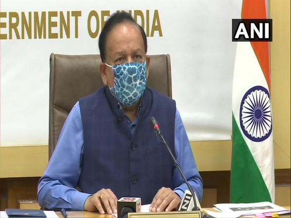 Union Health Minister Dr Harsh Vardhan speaking at the virtual consultation session on Saturday. 