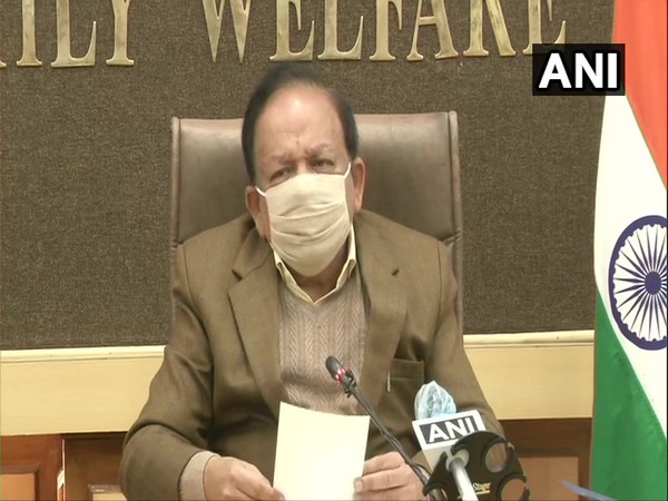 Union Health Minister Dr Harsh Vardhan during the GoM meeting on Thursday. (Photo/ANI)