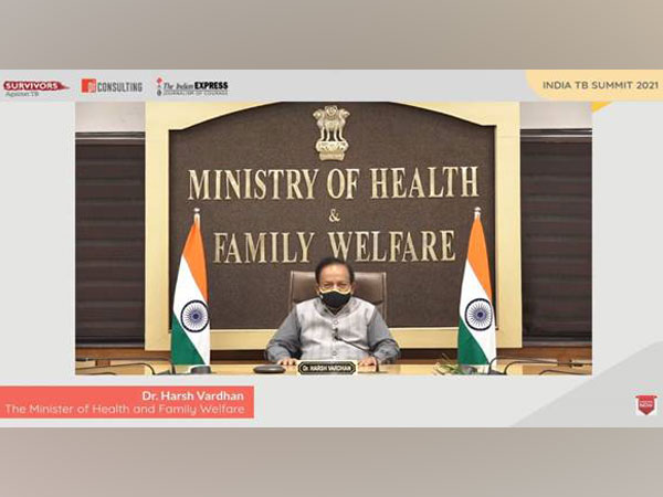 Union Minister Harsh Vardhan attending India TB Summit through video-conference on Saturday.