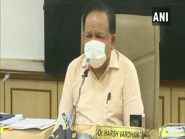 Dr Harsh Vardhan launches eBlood Services Mobile App on Thursday [Photo/ANI]