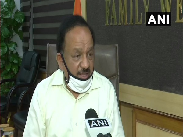 Union Health Minister Dr. Harsh Vardhan speaking to ANI in New Delhi on Tuesday. Photo/ANI