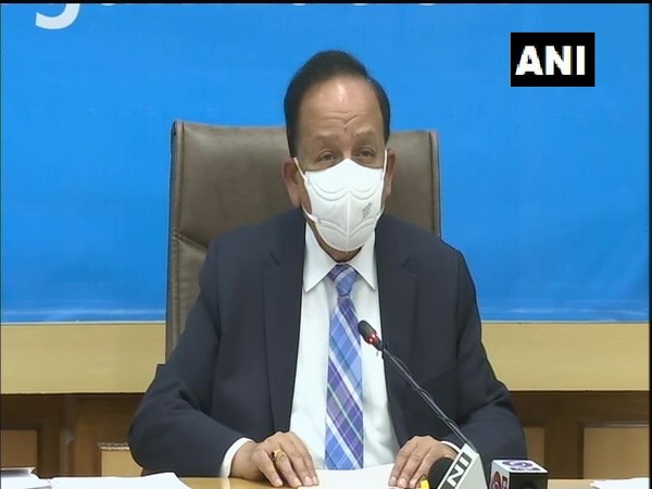 Union Health Minister Dr Harsh Vardhan chairing WHO executive board meeting via video conferencing on Monday. (Photo/ANI)