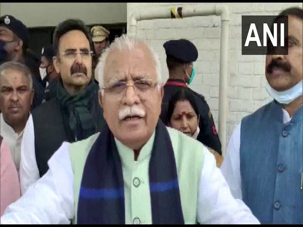 Chief Minister of Haryana Manohar Lal Khattar. (Photo/ANI)