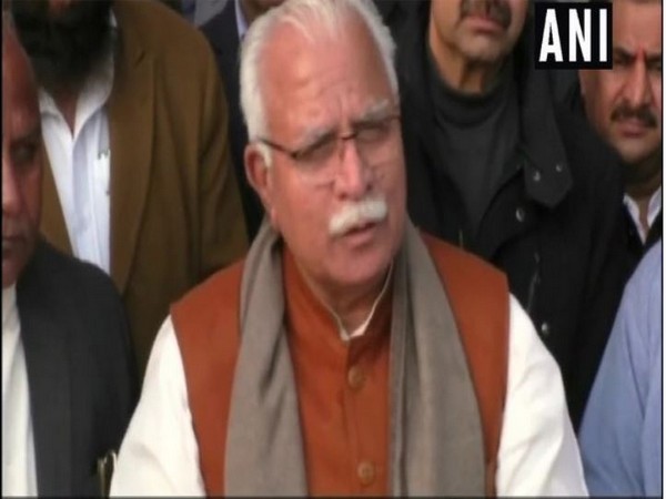 Haryana Chief Minister Manohar Lal Khattar (File Photo/ANI)