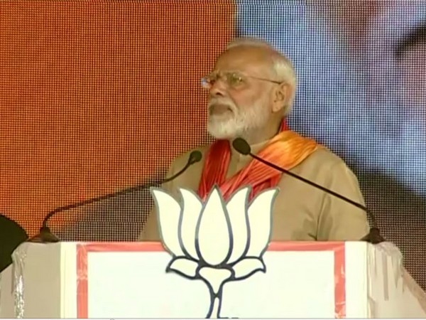Prime Minister Narendra Modi addressing an election rally in Kurukshetra, Haryana on Tuesday.
