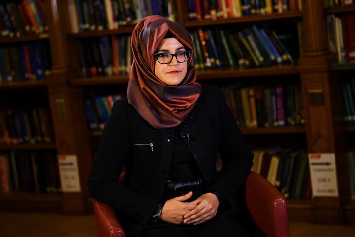 Hatice Cengiz, widow of former The Washington Post columnist Jamal Khashoggi (File photo)
