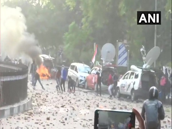 Protest against the amended Citizenship Act in Hazratganj area turned violent on Thursday.  