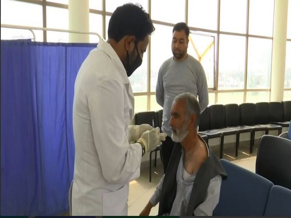 Visual from the vaccination camp in Srinagar (photo/ANI)