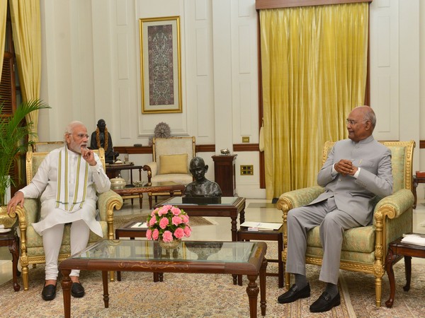 rime Minister of India Narendra Modi called on President Ram Nath Kovind (Photo/Rashtrapati Bhavan)