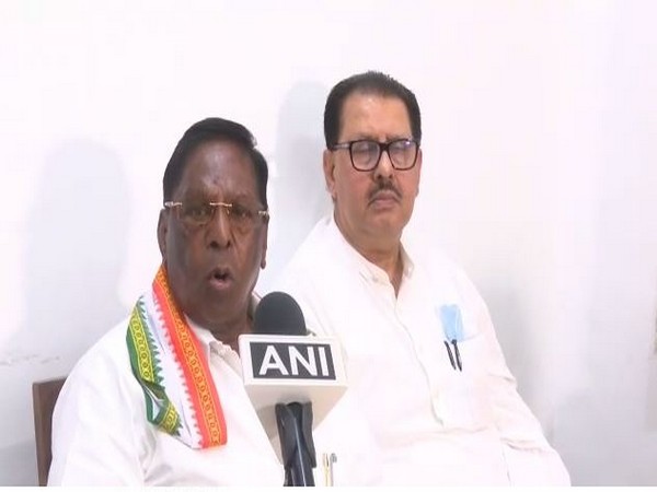 Puducherry Chief Minister V Narayanasamy (file pic/ANI)