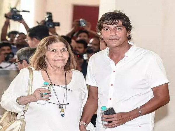 Chunky Panday with his mother Snehlata Panday (Image source: Instagram)