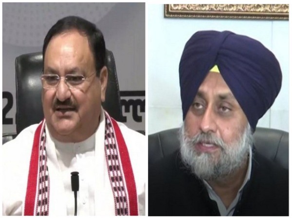 JP Nadda and Sukhbir Singh Badal (File photo)