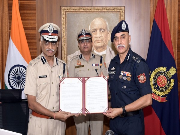 NDRF, Delhi Police sign pact to evolve disaster management training at all levels of basic police training (Photo/ANI)