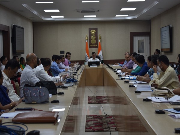 MHA's Inter-Ministerial Central Team during a meeting with Chief Secretary to review flood and landslide situation in Assam