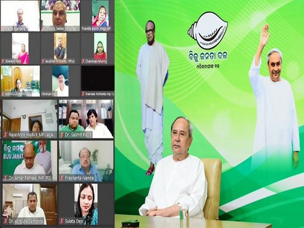 Vidual of the meeting chaired by Odisha Chief Minister Naveen Patnaik (Photo/Odisha CMO)
