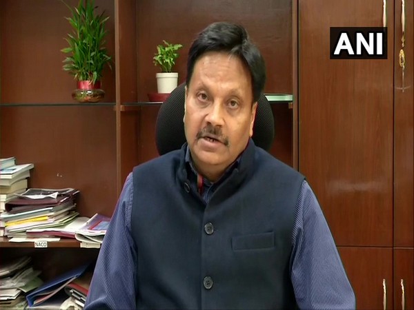 Sanjeeva Kumar, Special Secretary, Union Health Ministry, during a press briefing in New Delhi on Saturday. Photo/ANI