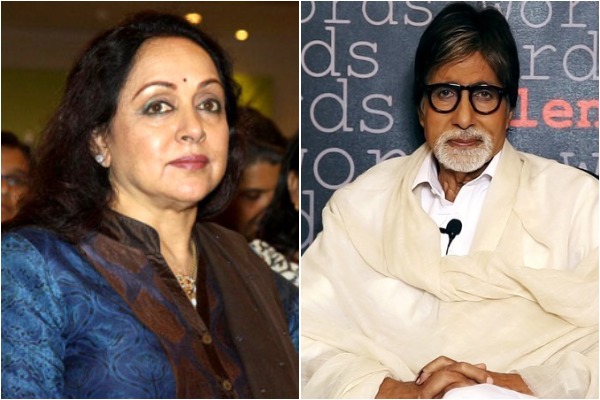 Hema Malini and Amitabh Bachchan