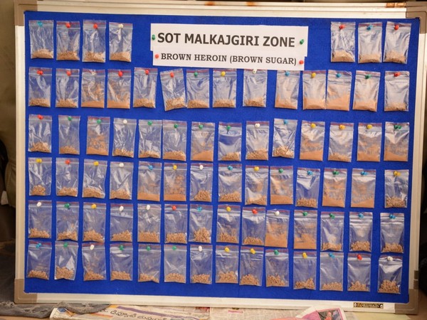 Police said 150 gram of brown sugar and 2 kg marijuana was recovered from their possession. Photo/ANI