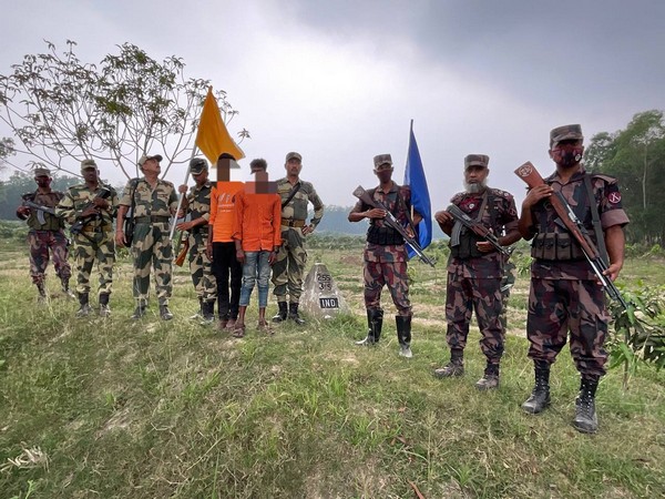 Two Bangladeshi nationals handed over to BGB (Pic credit: @BSFNBFTR)