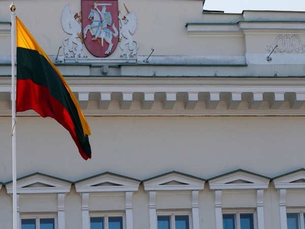  Lithuanian flag flutters during the celebration of the 15th anniversary of the country. (Image credit: Reuters)