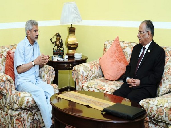 External Affairs Minister S Jaishankar and former Nepal Prime Minister Pushpa Kamal Dahal (Photo Credit: MEA))